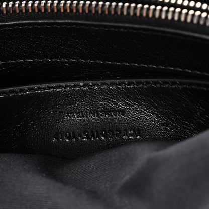 Saint Laurent Calfskin Mixed Matelasse Triquilt Large Monogram Satchel Black 7 of 11
