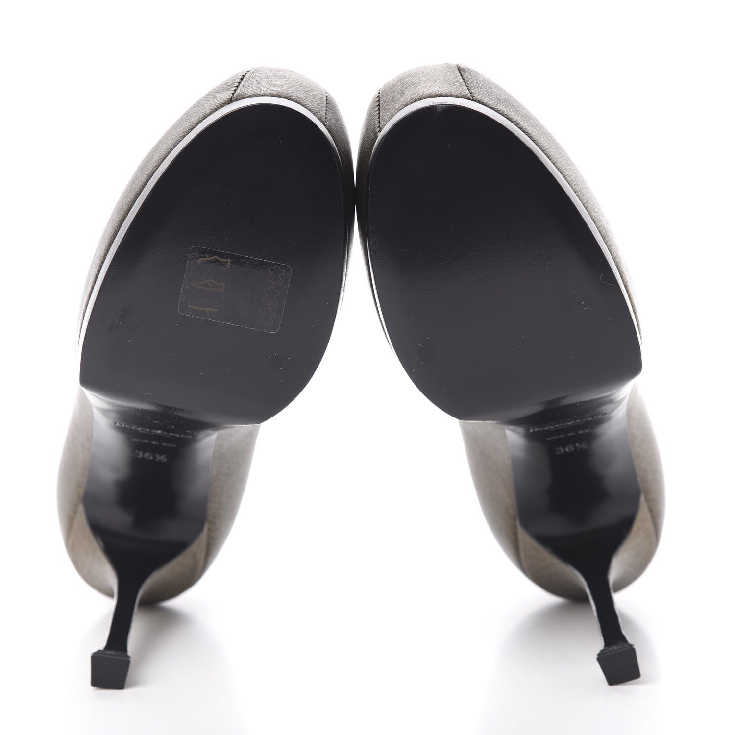 Saint Laurent Vernigolf Tribtoo 105 Platform Pumps 36.5 Gold 5 of 10