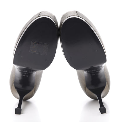 Saint Laurent Vernigolf Tribtoo 105 Platform Pumps 36.5 Gold 5 of 10