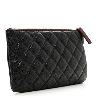 Chanel Caviar Quilted Cosmetic Case Black 3 of 7