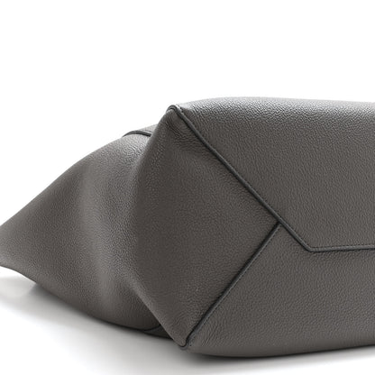 Celine Soft Grained Calfskin Small Belt Cabas Phantom Grey 7 of 8