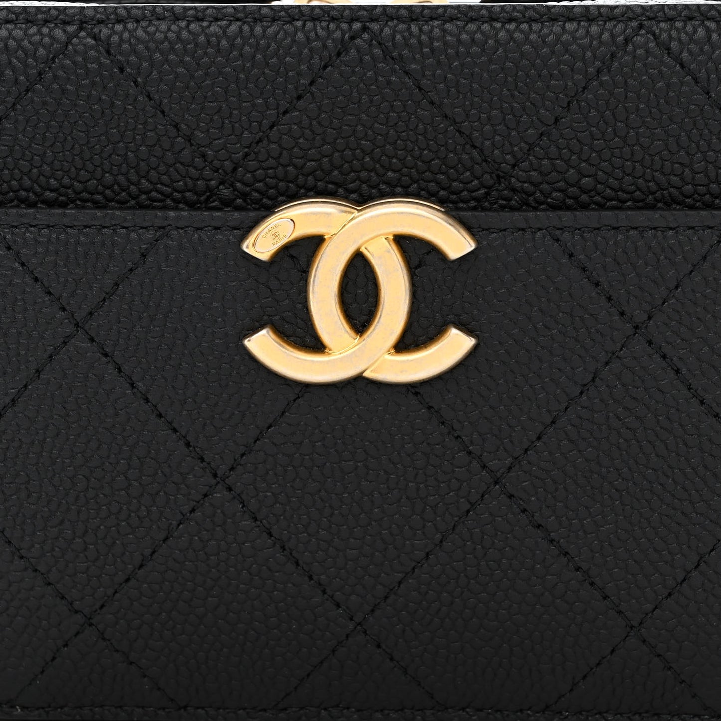Caviar Stitched Waist Bag Black