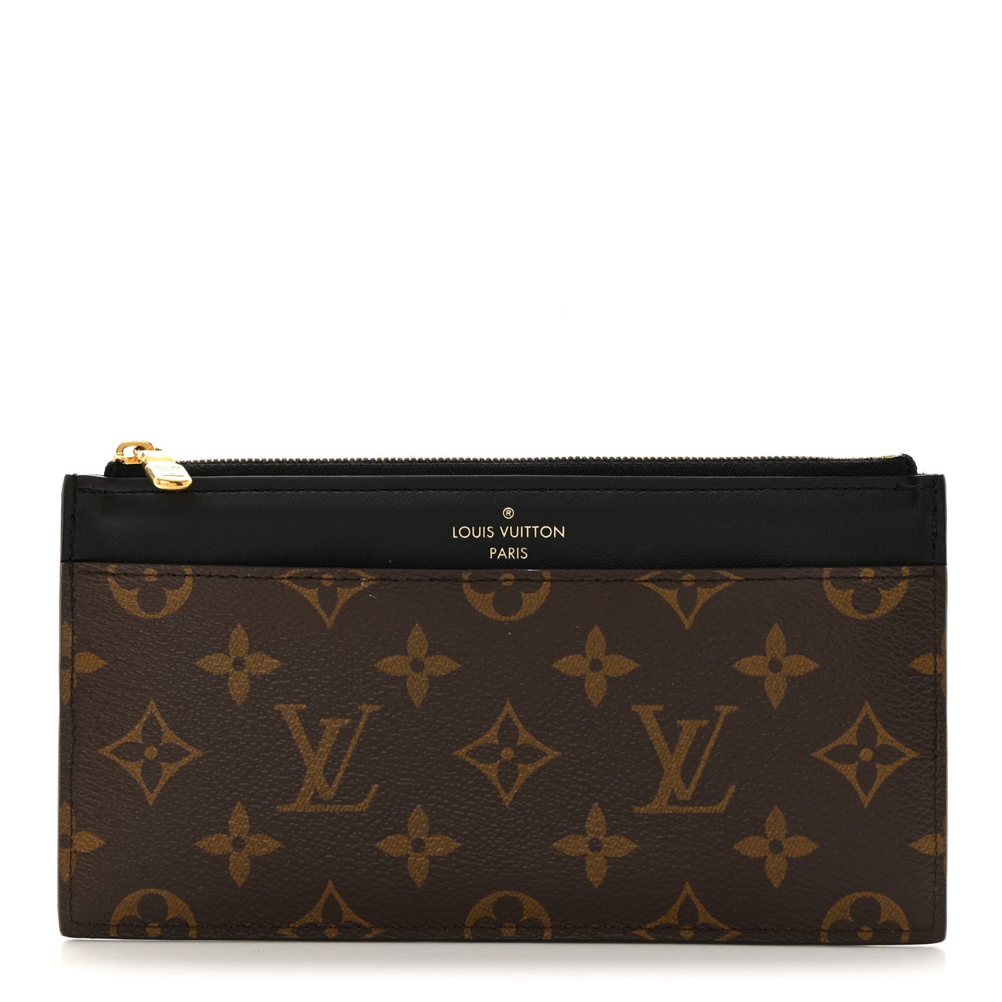Monogram Slim Purse Black