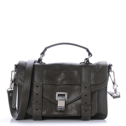 Proenza Schouler Lambskin Tiny PS1 Satchel Military 1 of 8