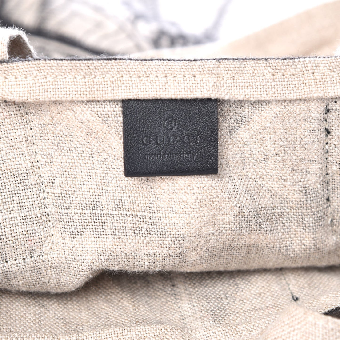 X JAYDE FISH Linen Garden Vertical Tote Black