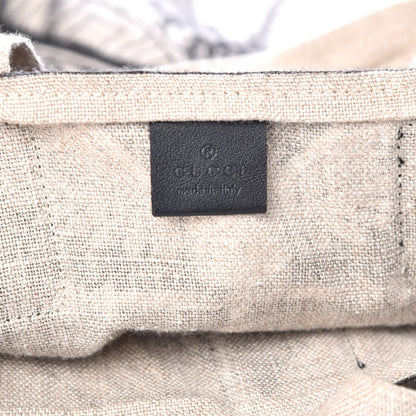 Gucci X JAYDE FISH Linen Garden Vertical Tote Black 7 of 8