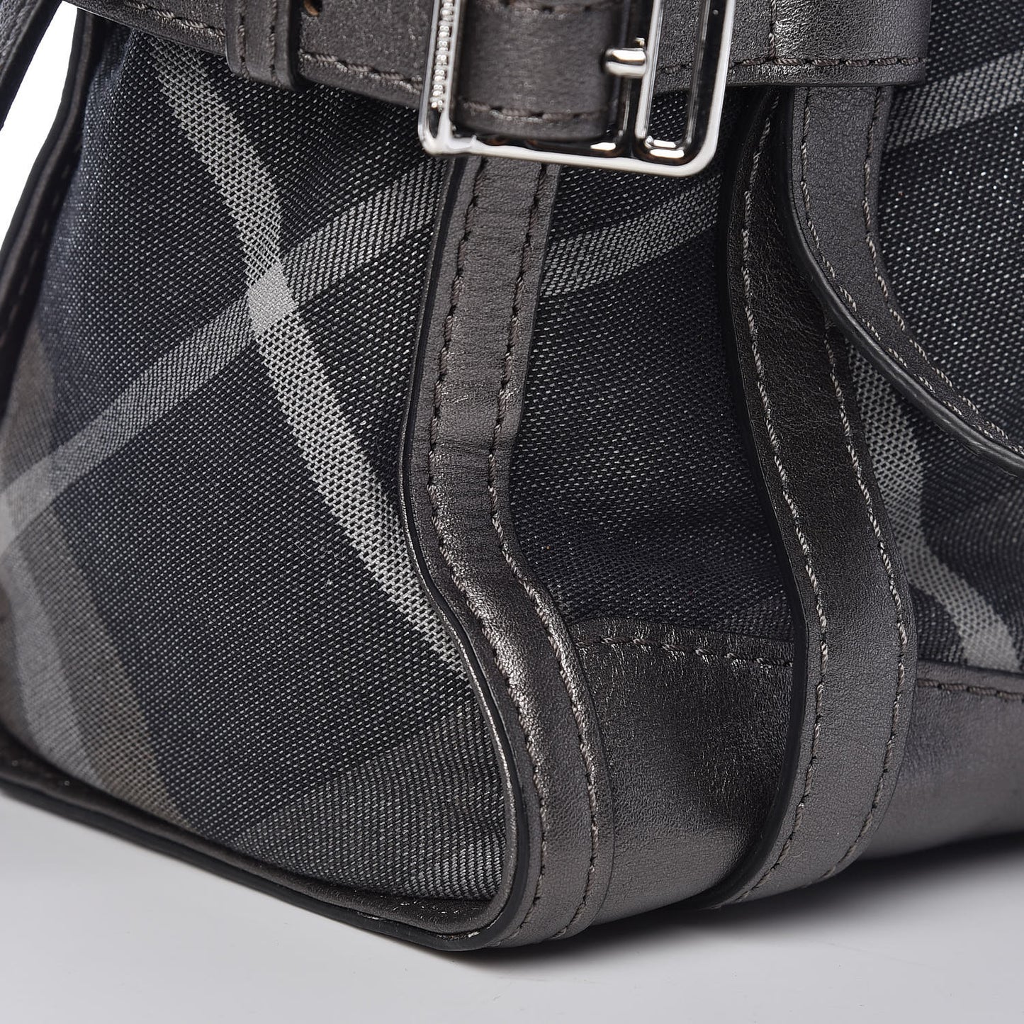 Shimmer Check Pilgrim Satchel Pewter
