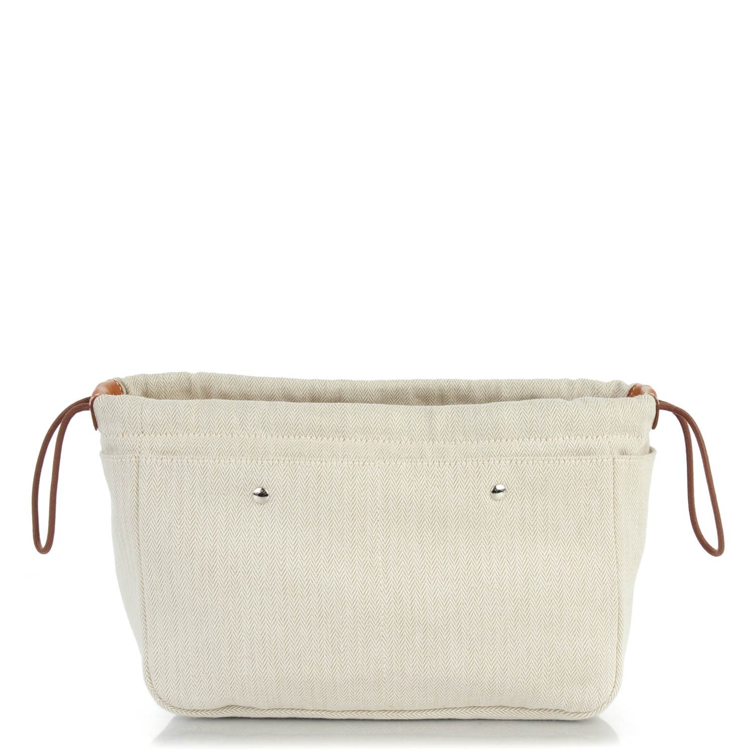 Hermes Canvas Barenia Fourbi 25 MM Pouch Naturel Fauve 1 of 8