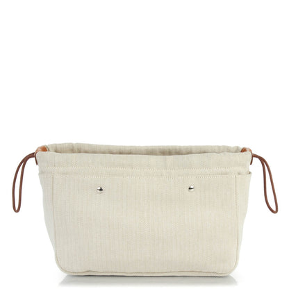 Hermes Canvas Barenia Fourbi 25 MM Pouch Naturel Fauve 1 of 8