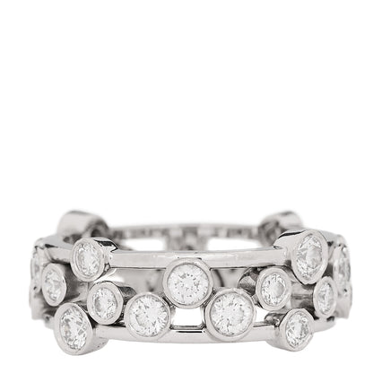 Tiffany Platinum Diamond Bubble Band Ring 57 8 1 of 4