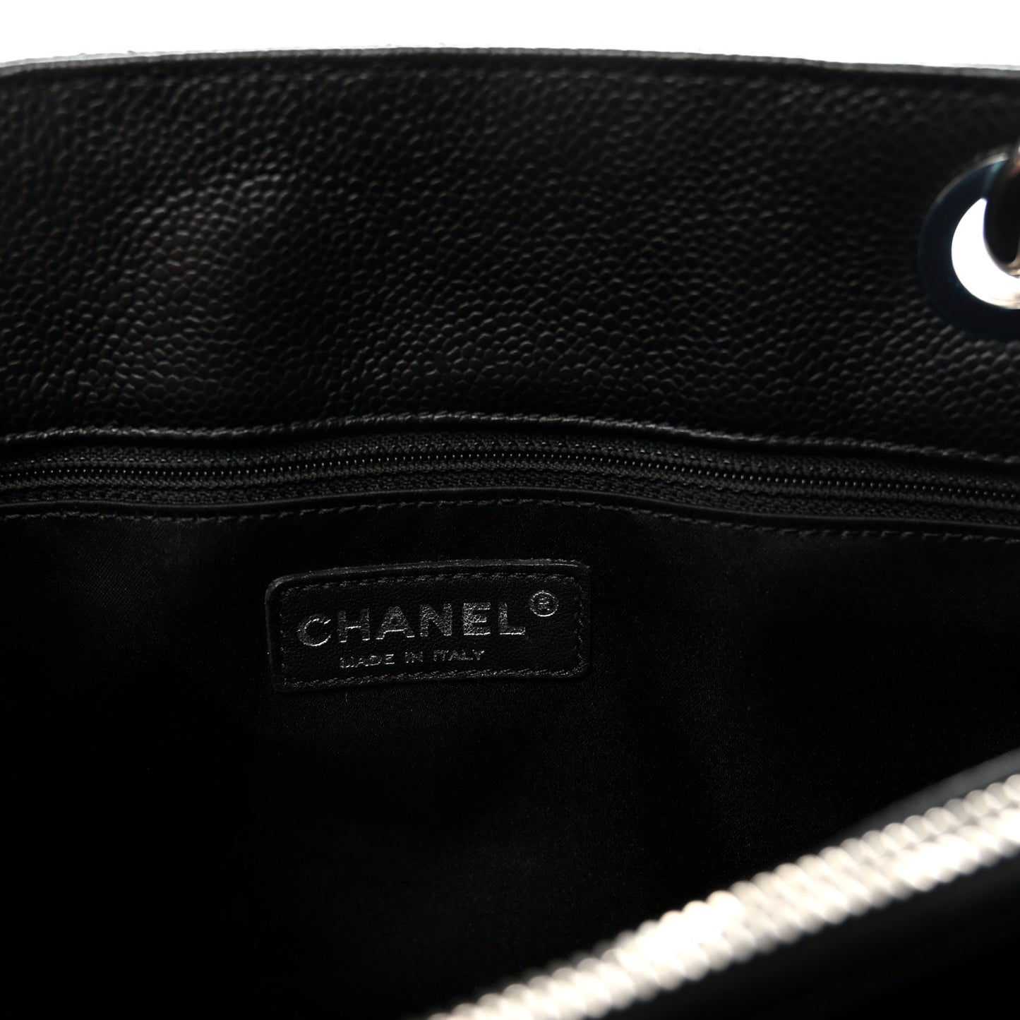 Caviar Quilted Grand Shopping Tote GST Black