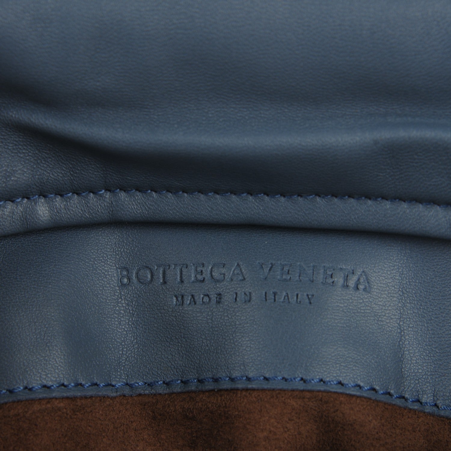 Bottega Veneta Glazed Ayers Livrea Intrecciato Turnlock Clutch Light Blue 6 of 9