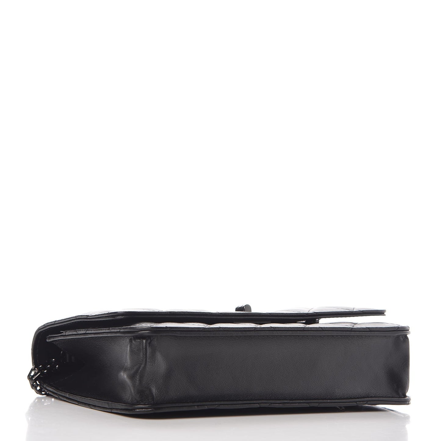 Aged Calfskin Quilted Reissue Wallet On Chain WOC So Black