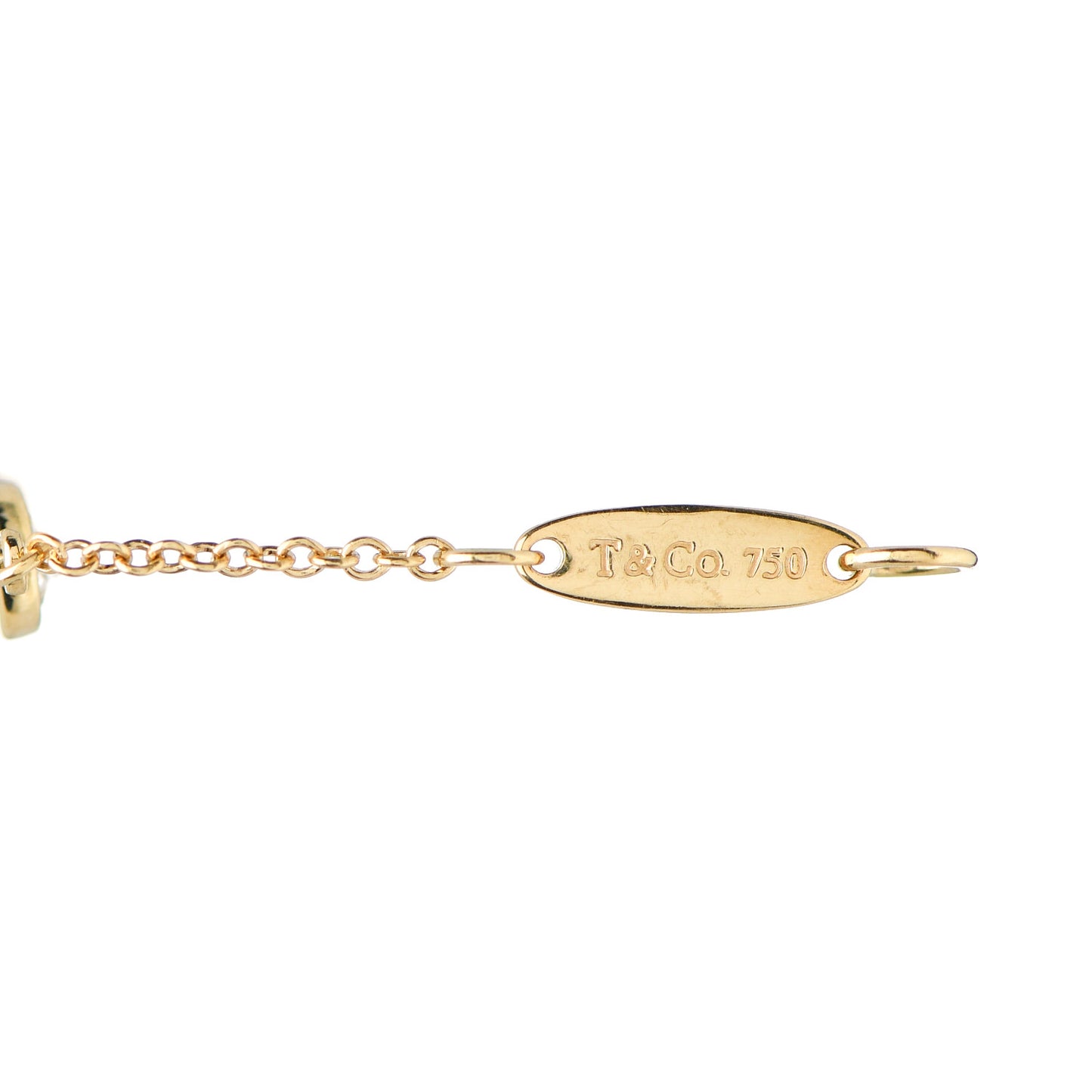 18K Yellow Gold Diamond .40ctw Elsa Peretti Diamonds by the Yard Station Bracelet