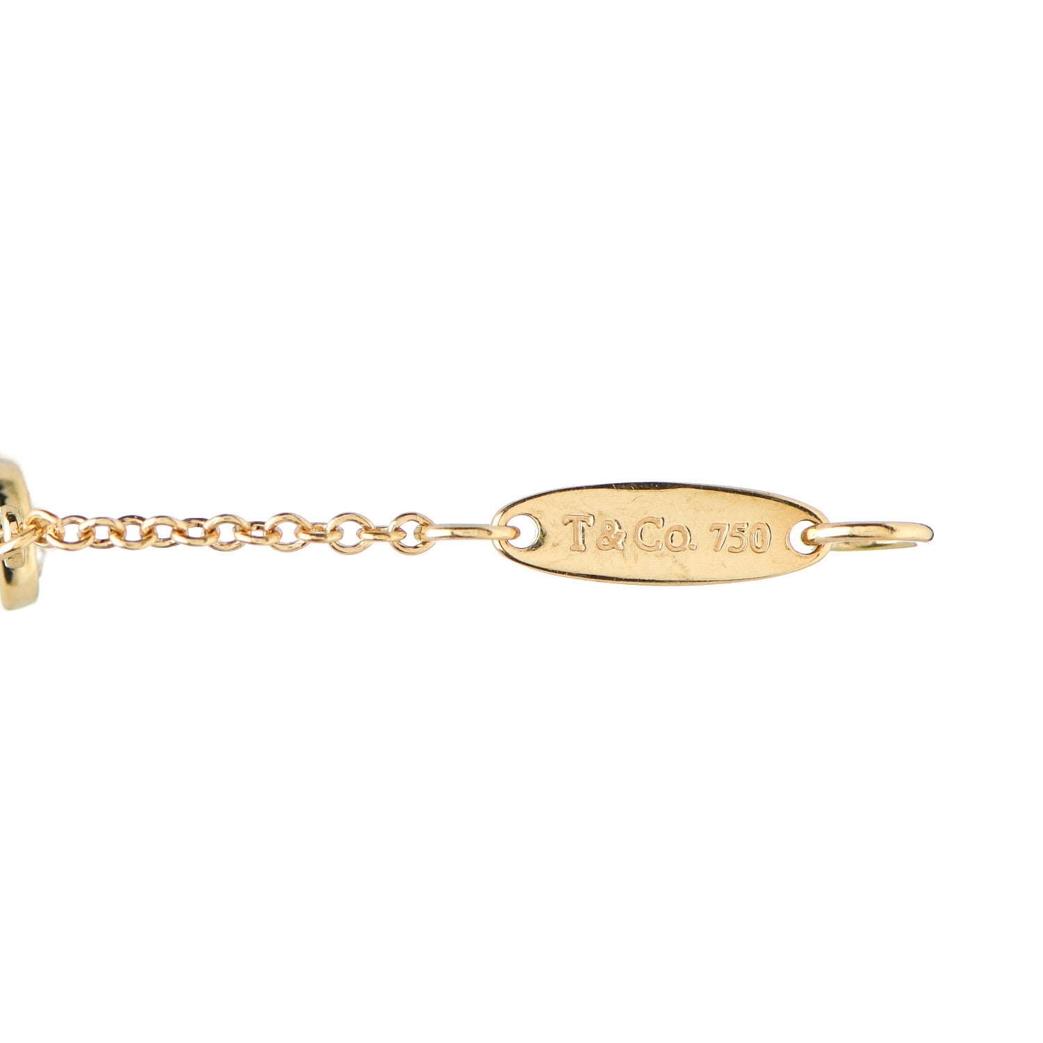 Tiffany 18K Yellow Gold Diamond .40ctw Elsa Peretti Diamonds by the Yard Station Bracelet 4 of 4
