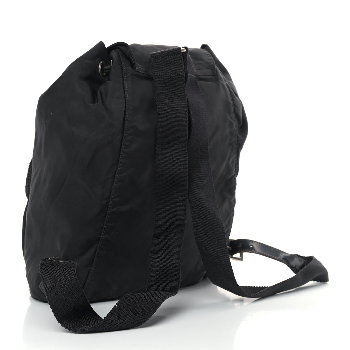 Nylon Vela Medium Cinch Backpack Black