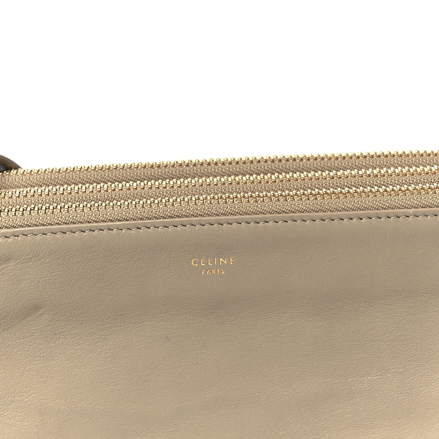 Lambskin Large Trio Crossbody Bag Beige