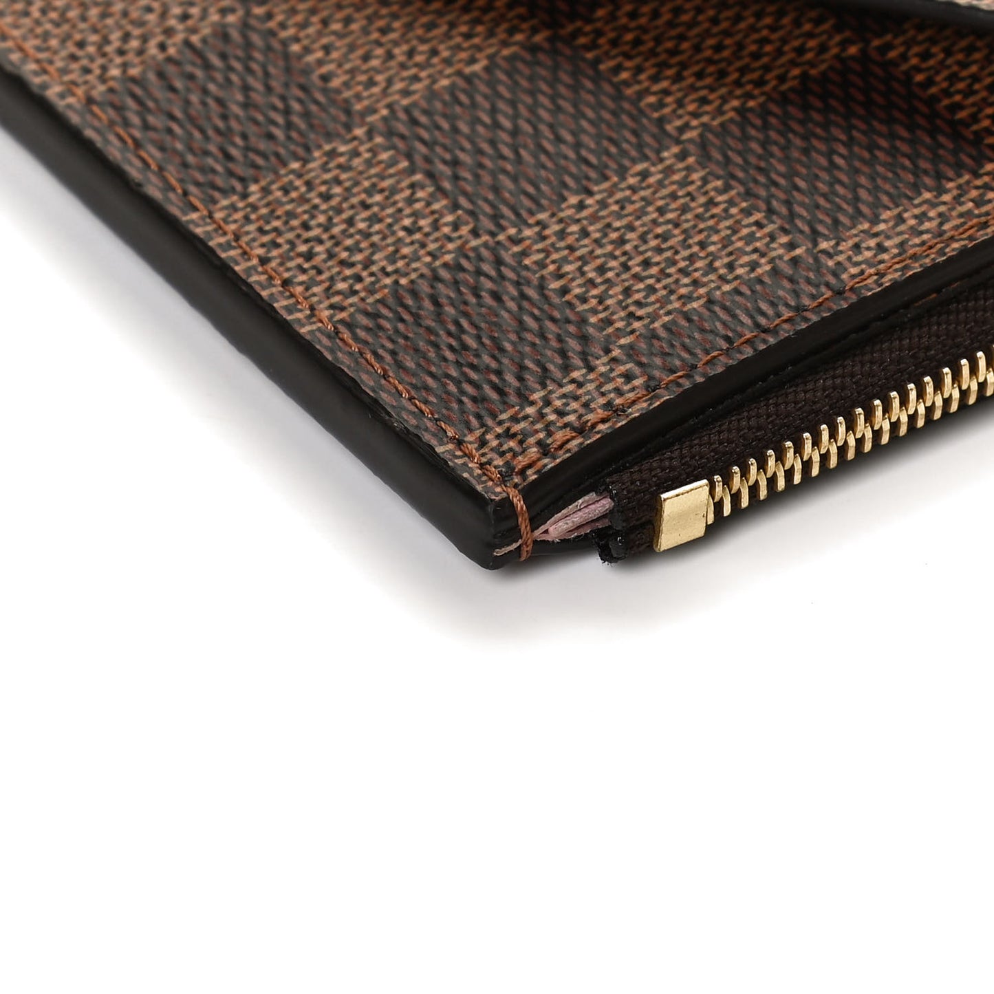 Damier Ebene Recto Verso Card Holder Rose Ballerine