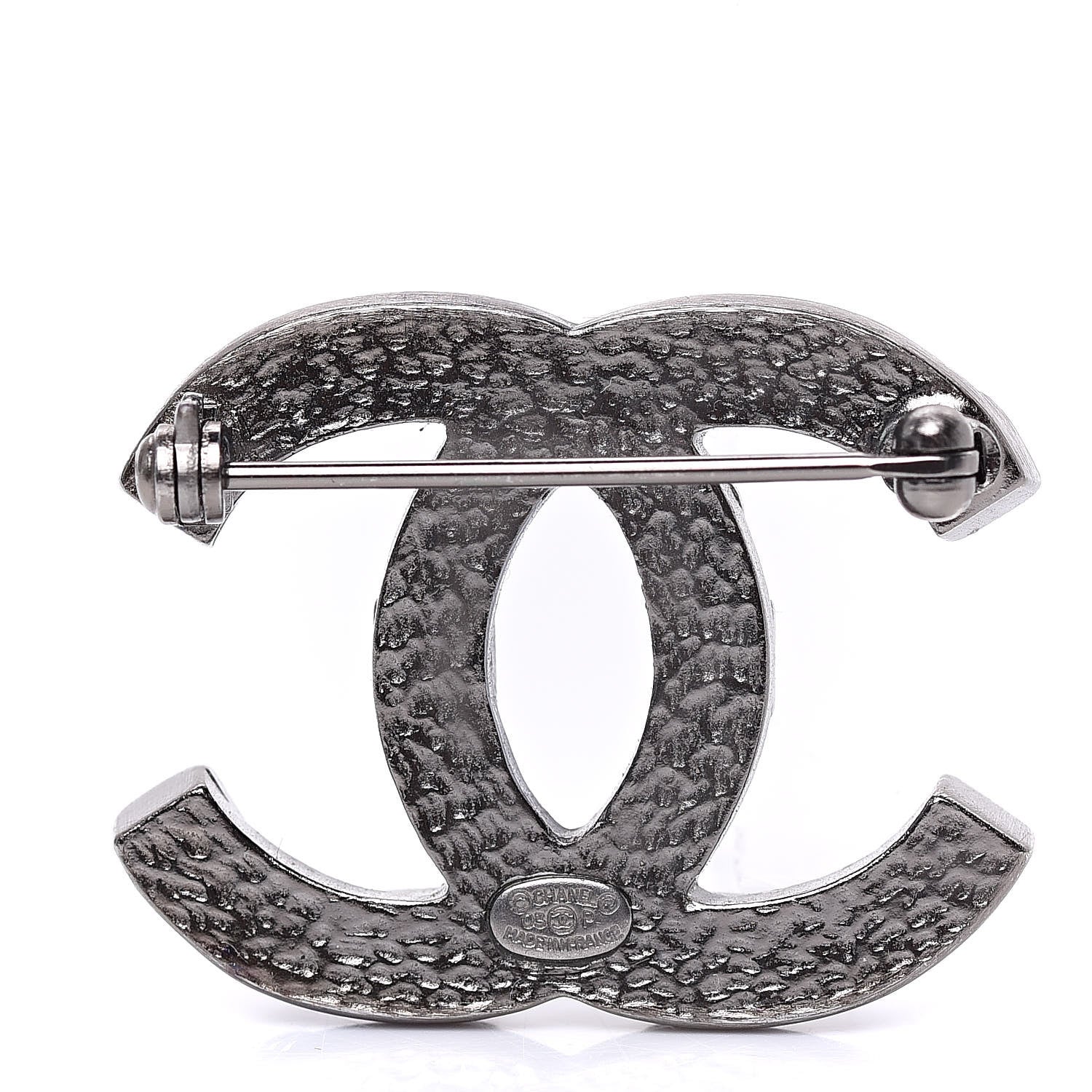 Chanel Ruthenium CC Spike Brooch 3 of 5