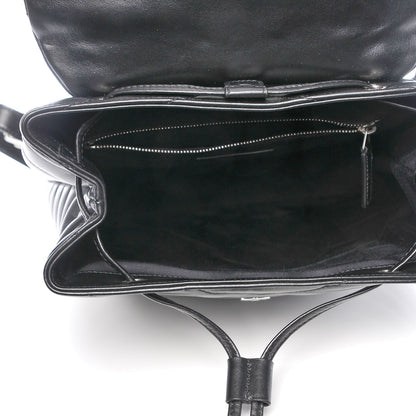 Saint Laurent Calfskin Y Quilted Monogram Medium Loulou Backpack Black 5 of 7