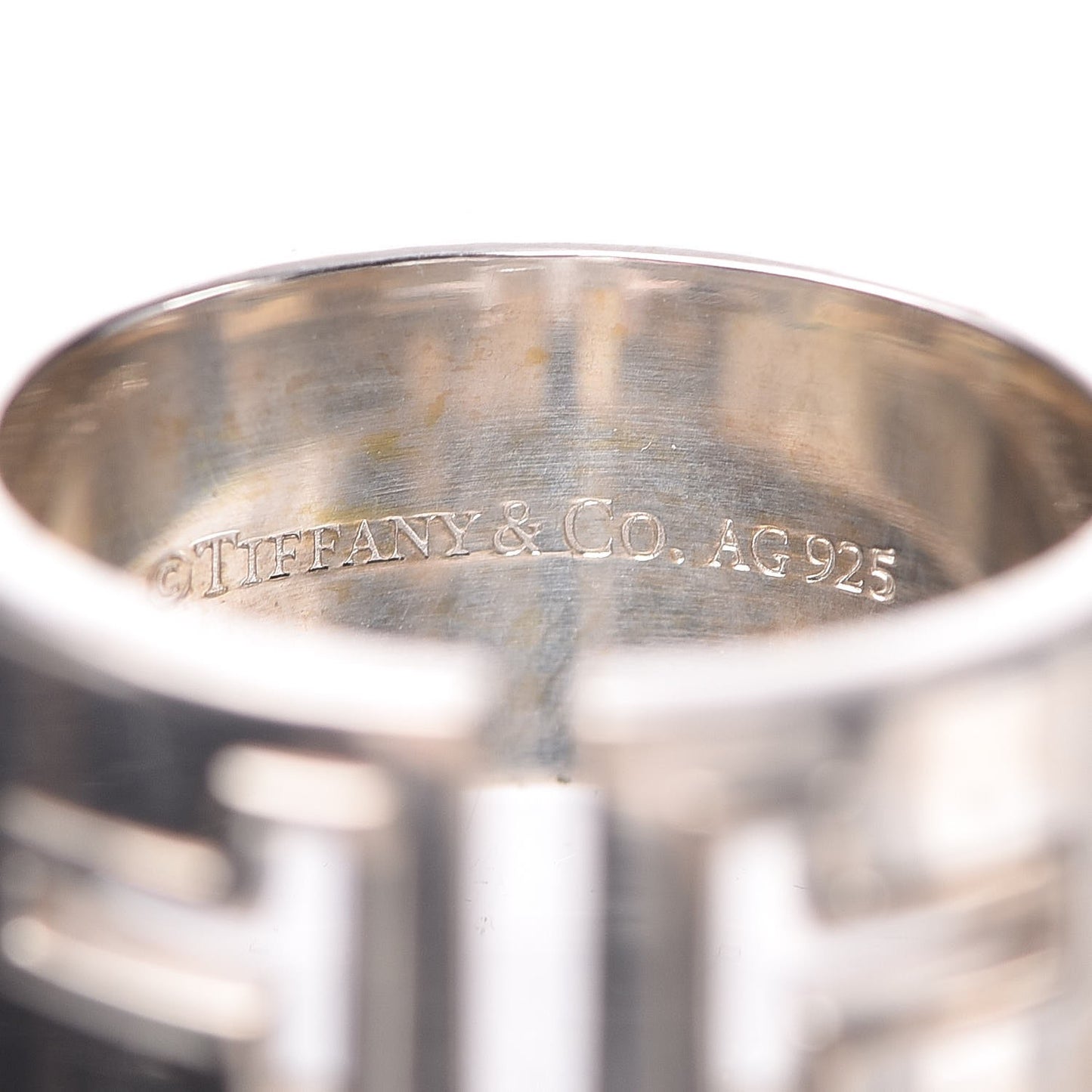 Sterling Silver T Cutout Ring 60 9