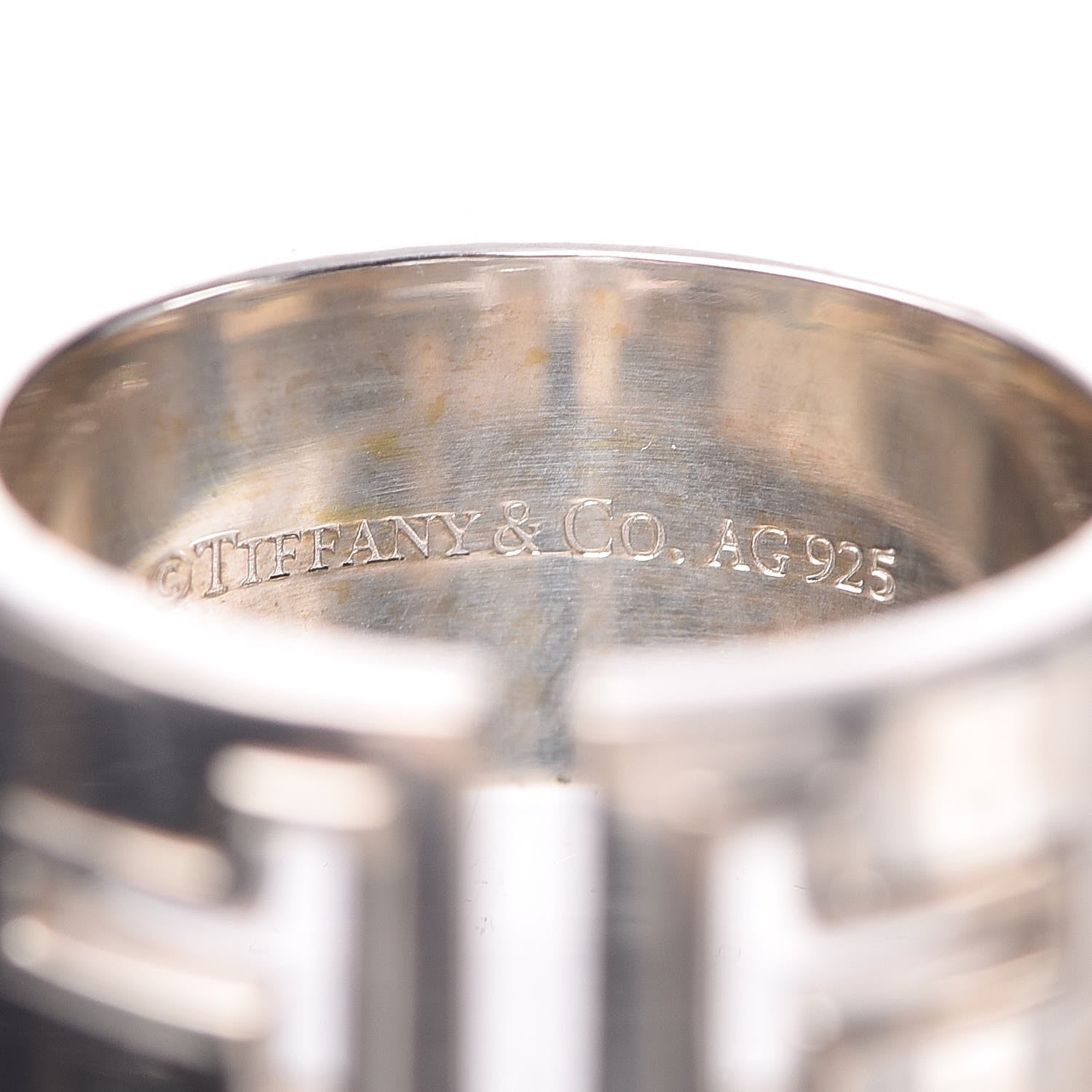Tiffany Sterling Silver T Cutout Ring 60 9 10 of 10