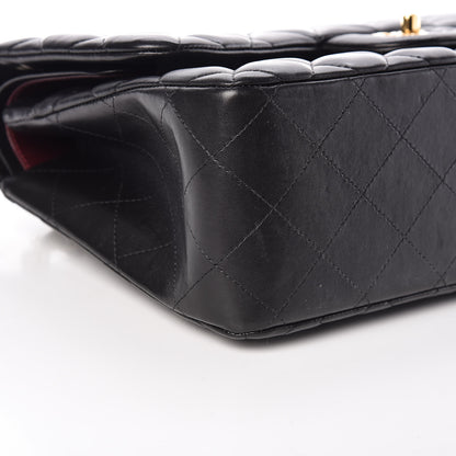 Chanel Lambskin Quilted Jumbo Double Flap Black 8 of 11
