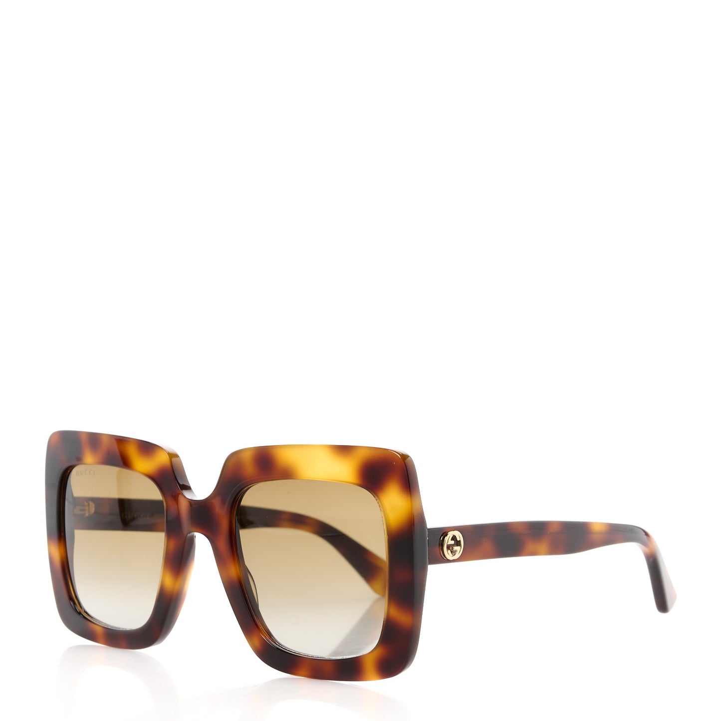 Acetate Oversize Sunglasses GG0328S Havana Brown
