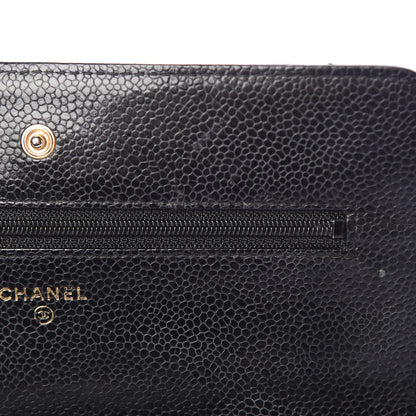 Chanel Caviar Quilted Wallet On Chain WOC Black 9 of 19
