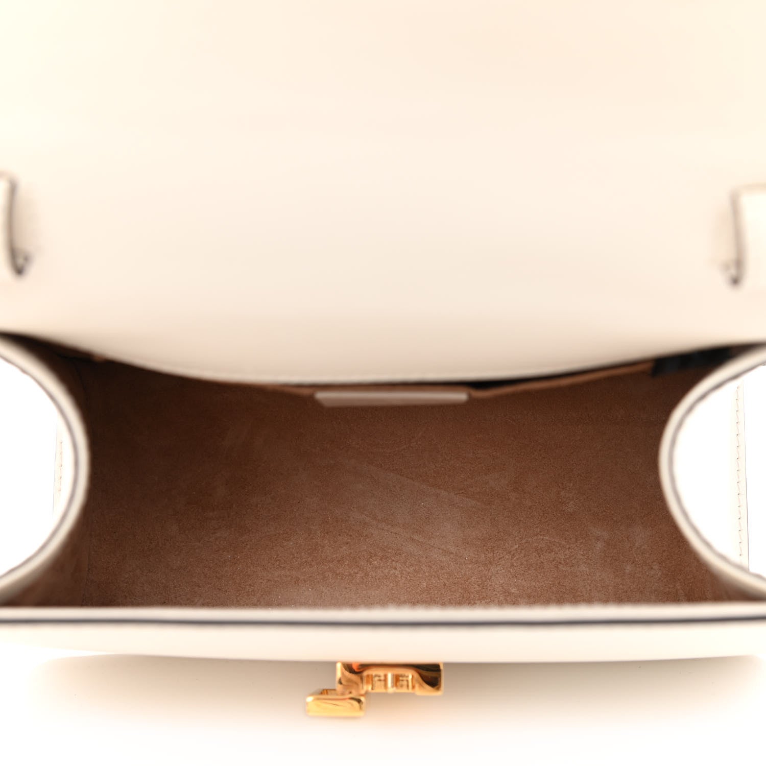 Gucci Calfskin Mini Sylvie Top Handle Bag White 5 of 12
