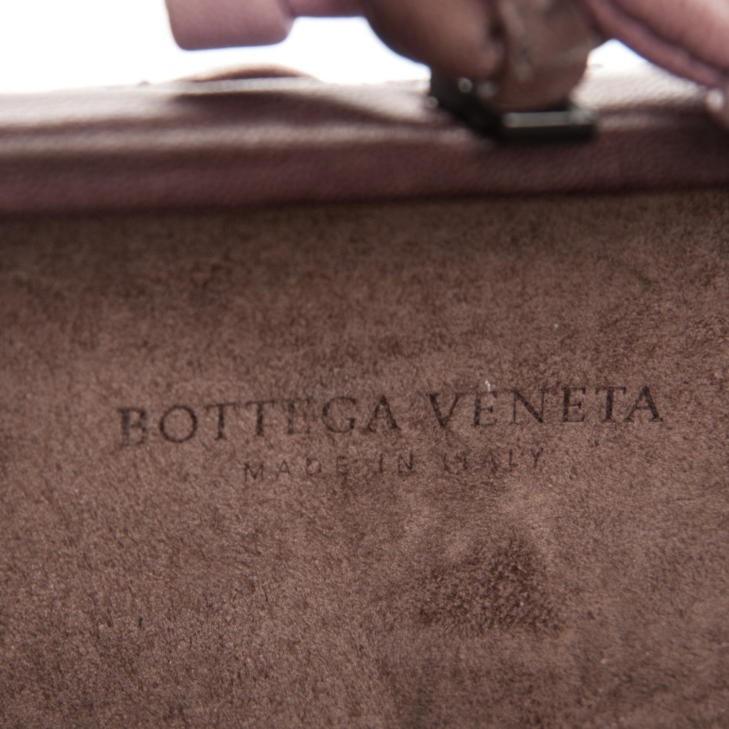 Bottega Veneta Nappa Stitched Knot Clutch Orchid 5 of 6