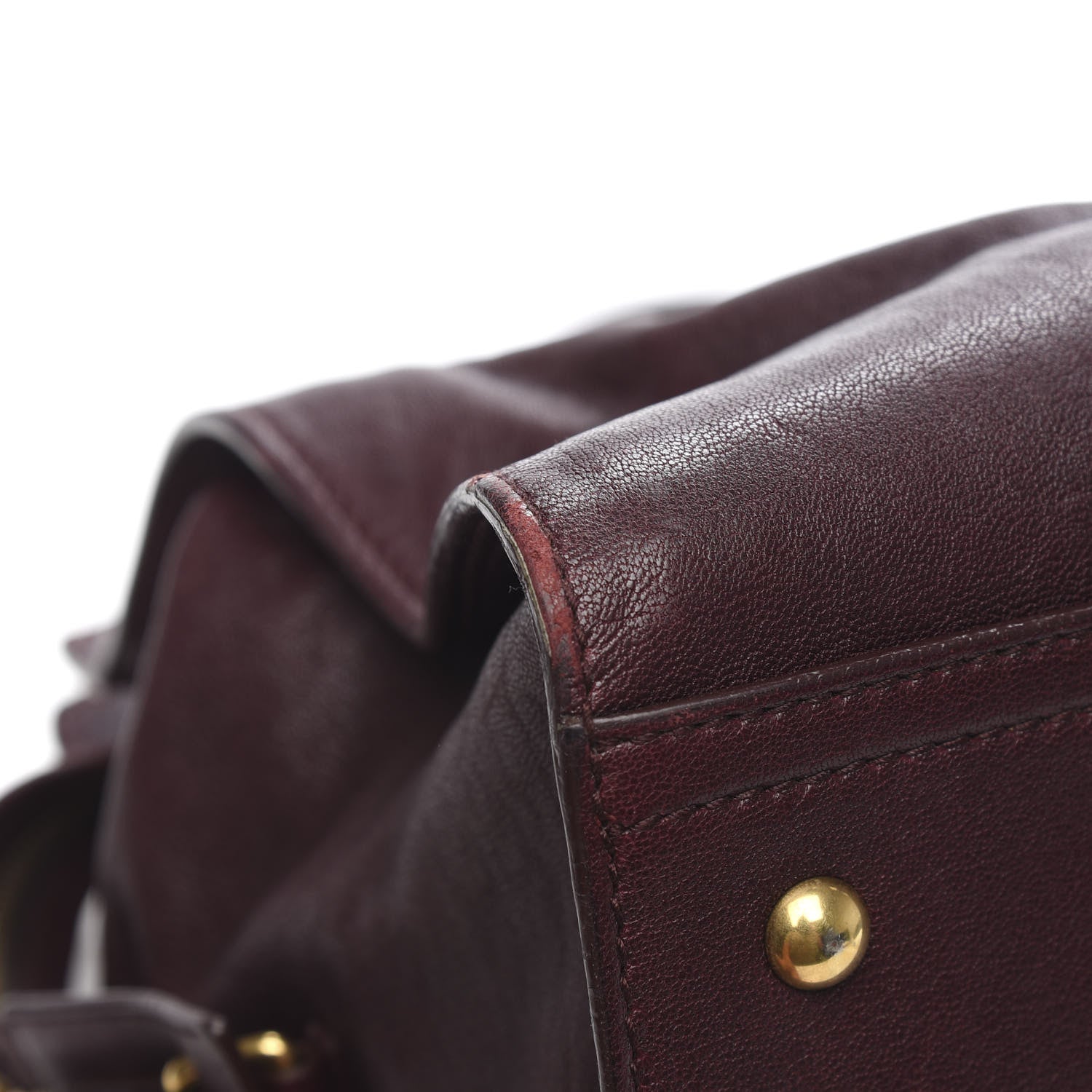 Saint Laurent Sheepskin Medium Cabas ChYc Plum 15 of 20