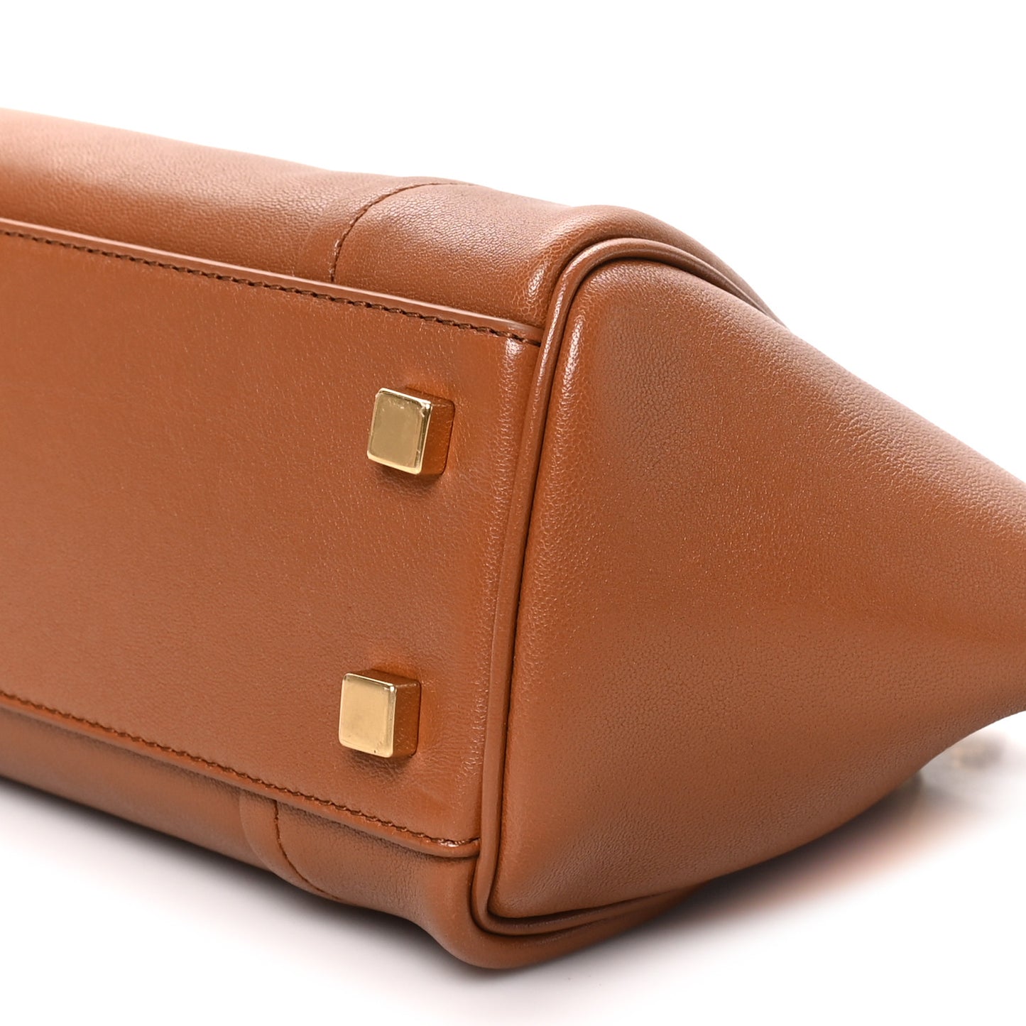 Supple Shiny Lambskin Little New Luggage Soft Tan
