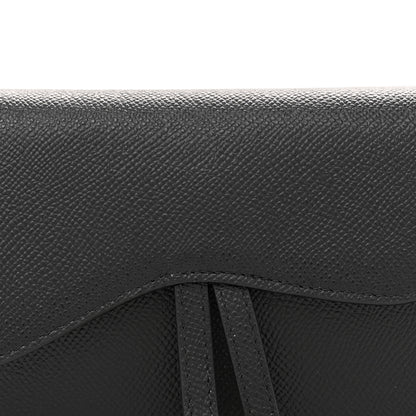 Christian Dior Grained Calfskin Saddle Belt Bag Black 8 of 11
