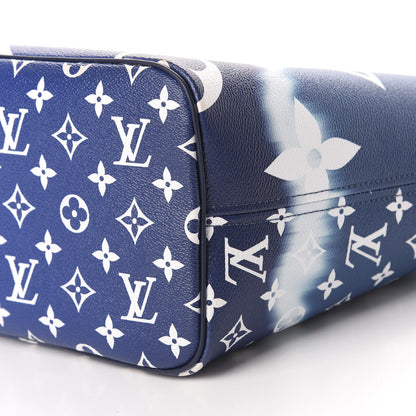 Louis Vuitton Monogram Escale Neverfull MM Blue 7 of 12