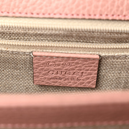 Gucci Dollar Calfskin Interlocking G Shoulder Bag Soft Pink 6 of 10