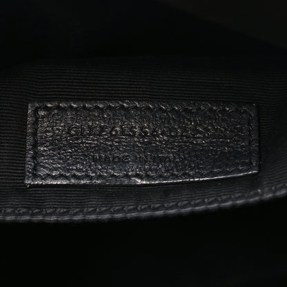 Saint Laurent Calfskin Matelasse Monogram Monochrome Lou Camera Bag Black 7 of 12