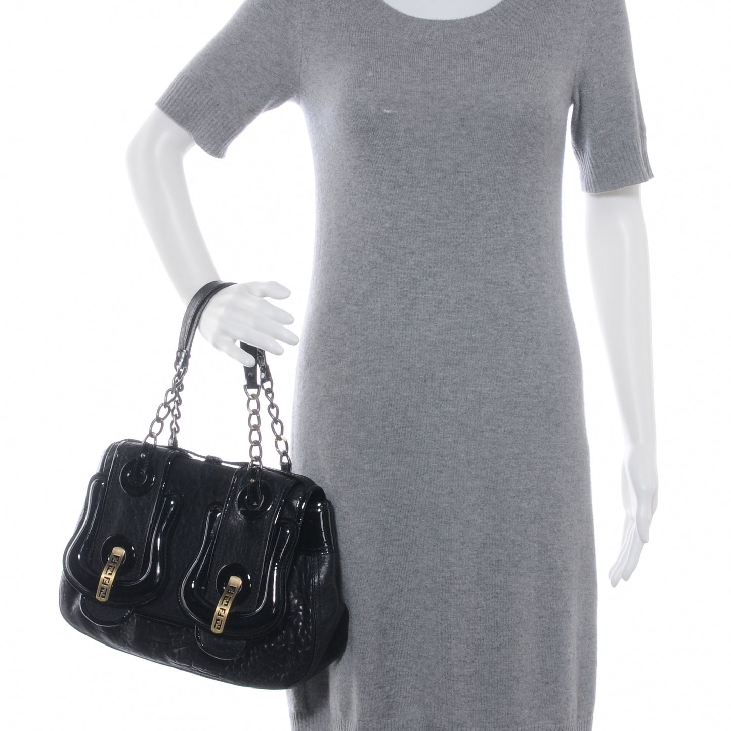 Nappa Patent B Bag Black