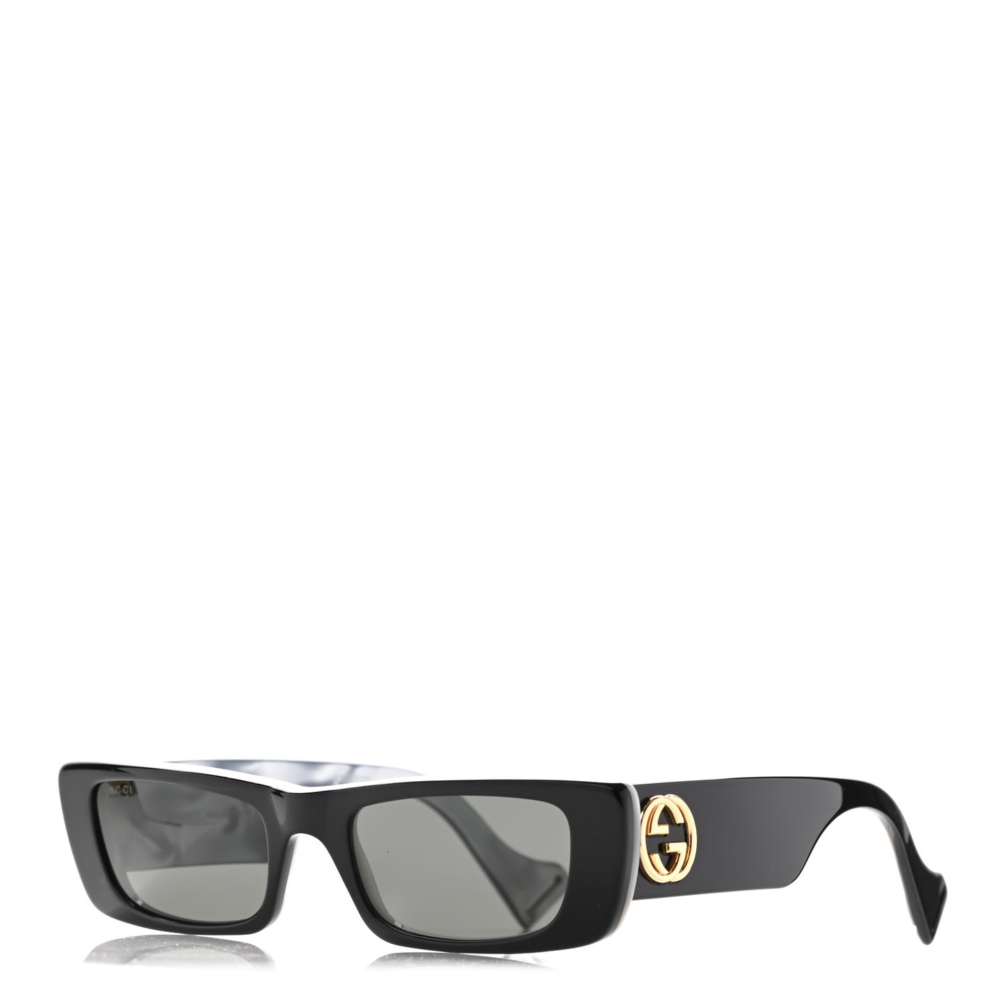 Acetate Rectangular Sunglasses GG0516S Black