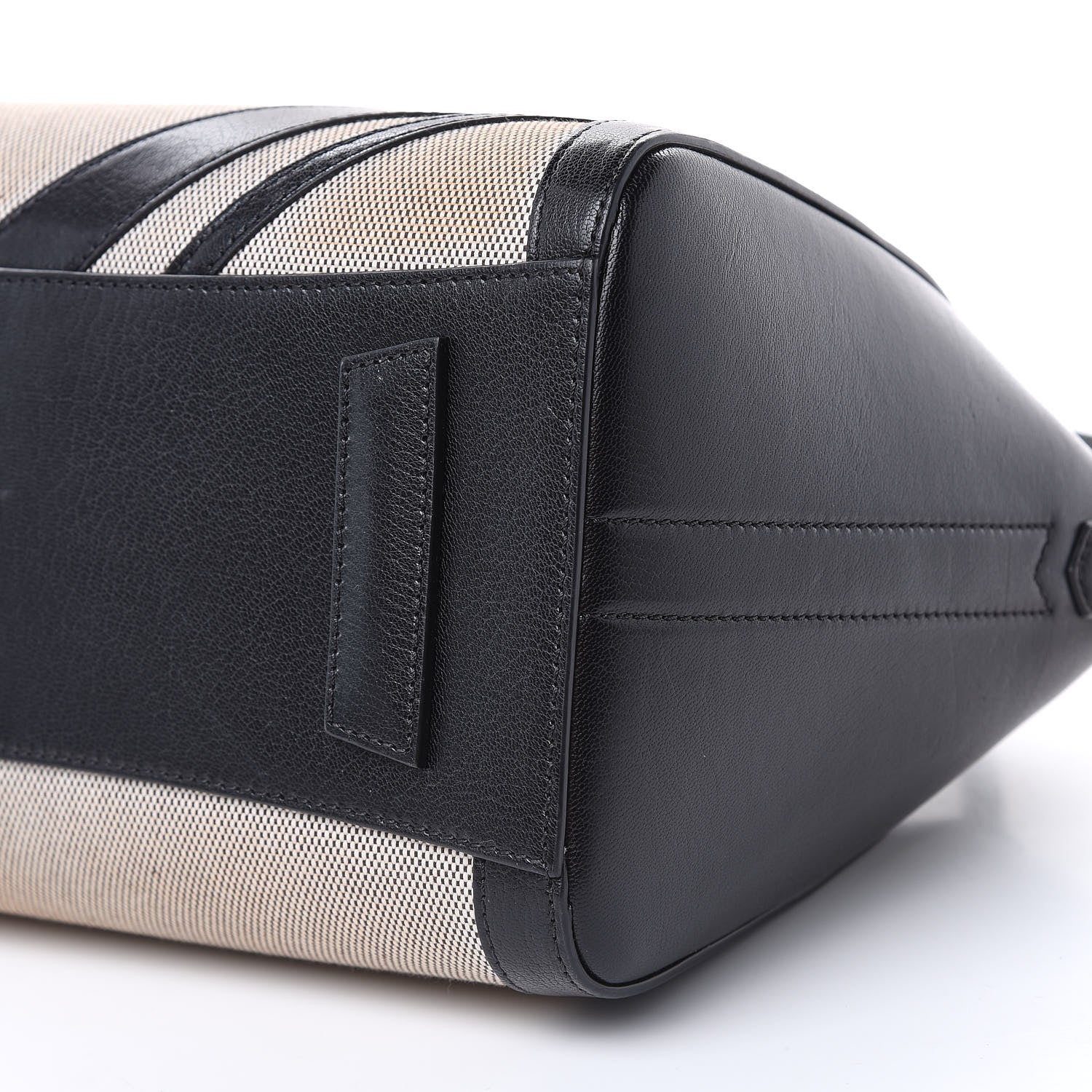 Givenchy Canvas Sugar Goatskin Striped Small Antigona Black 9 of 16