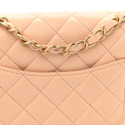 Chanel Lambskin Quilted Mini Rectangular Flap Beige 11 of 12