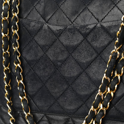 Chanel Lambskin Quilted Medium Double Flap Black 19 of 23