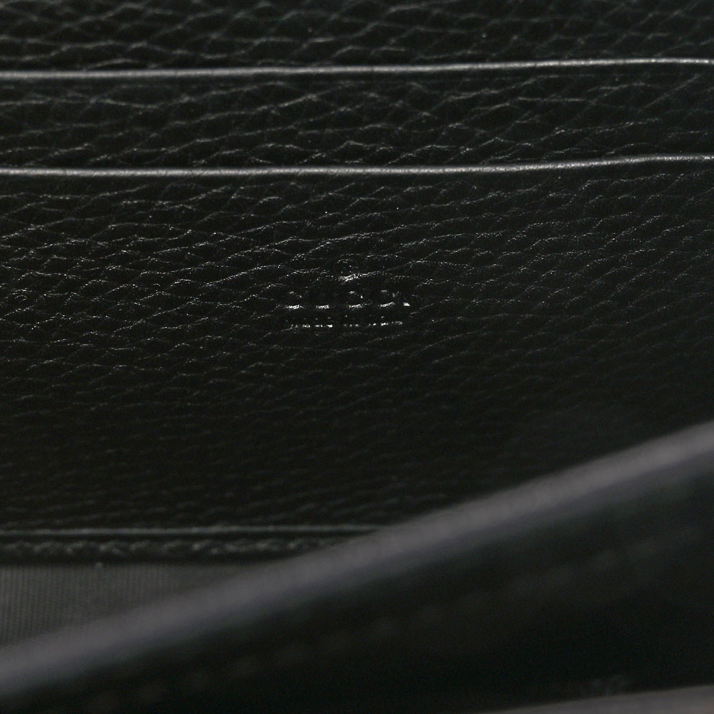 Calfskin GG Marmont Chain Wallet Black