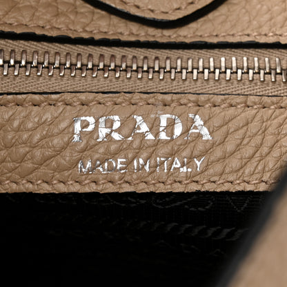 Prada Vitello Daino Soft Hobo Messenger Bag Sabbia 6 of 12