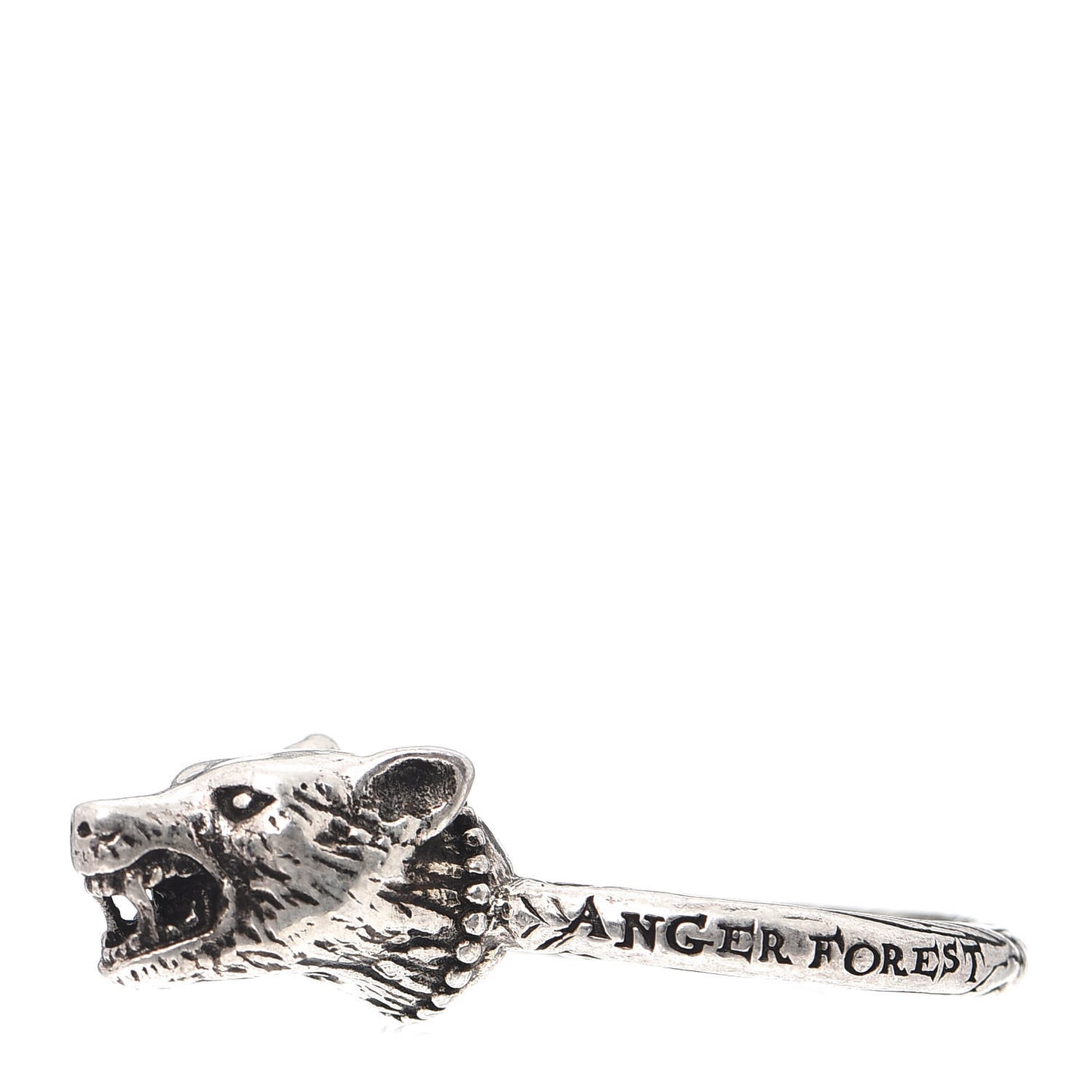 Sterling Silver Anger Forest Wolf Head Ring 59 8.75