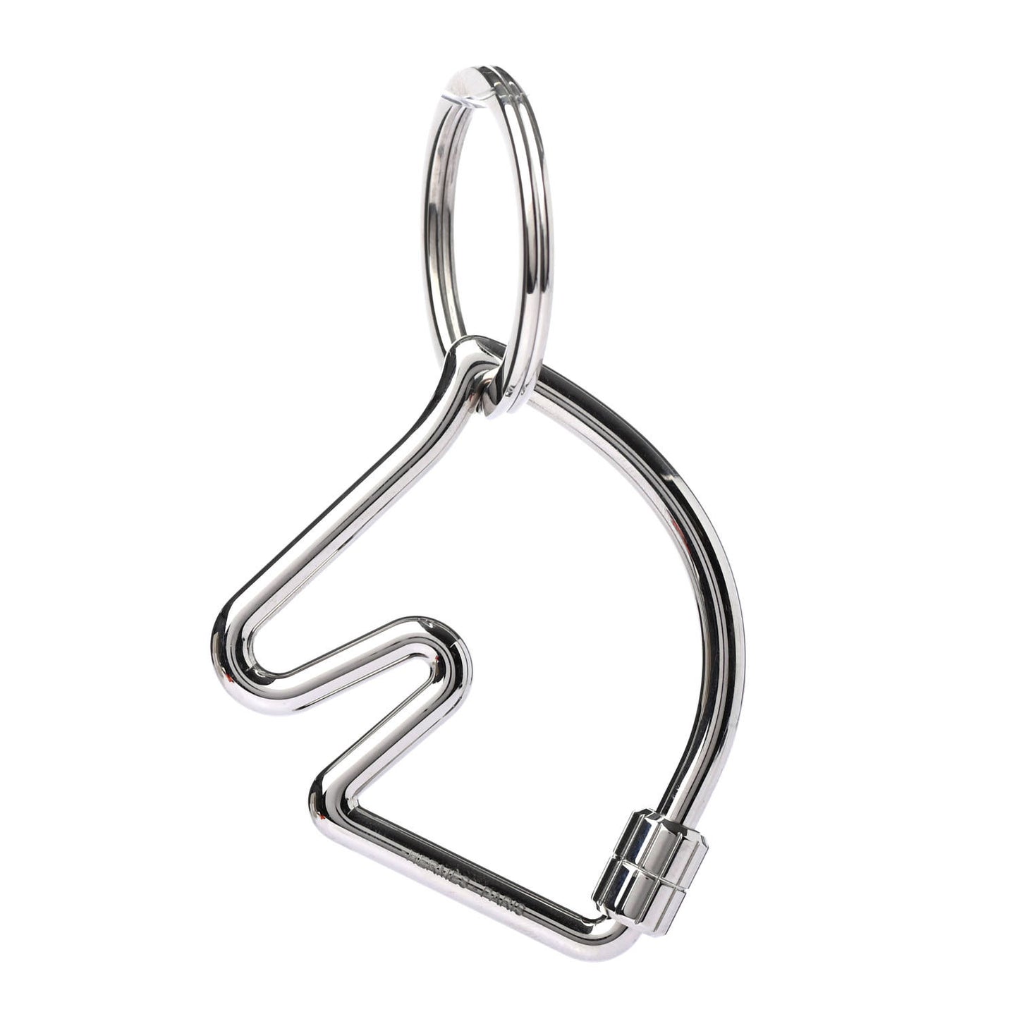 Palladium Cheval Key Ring