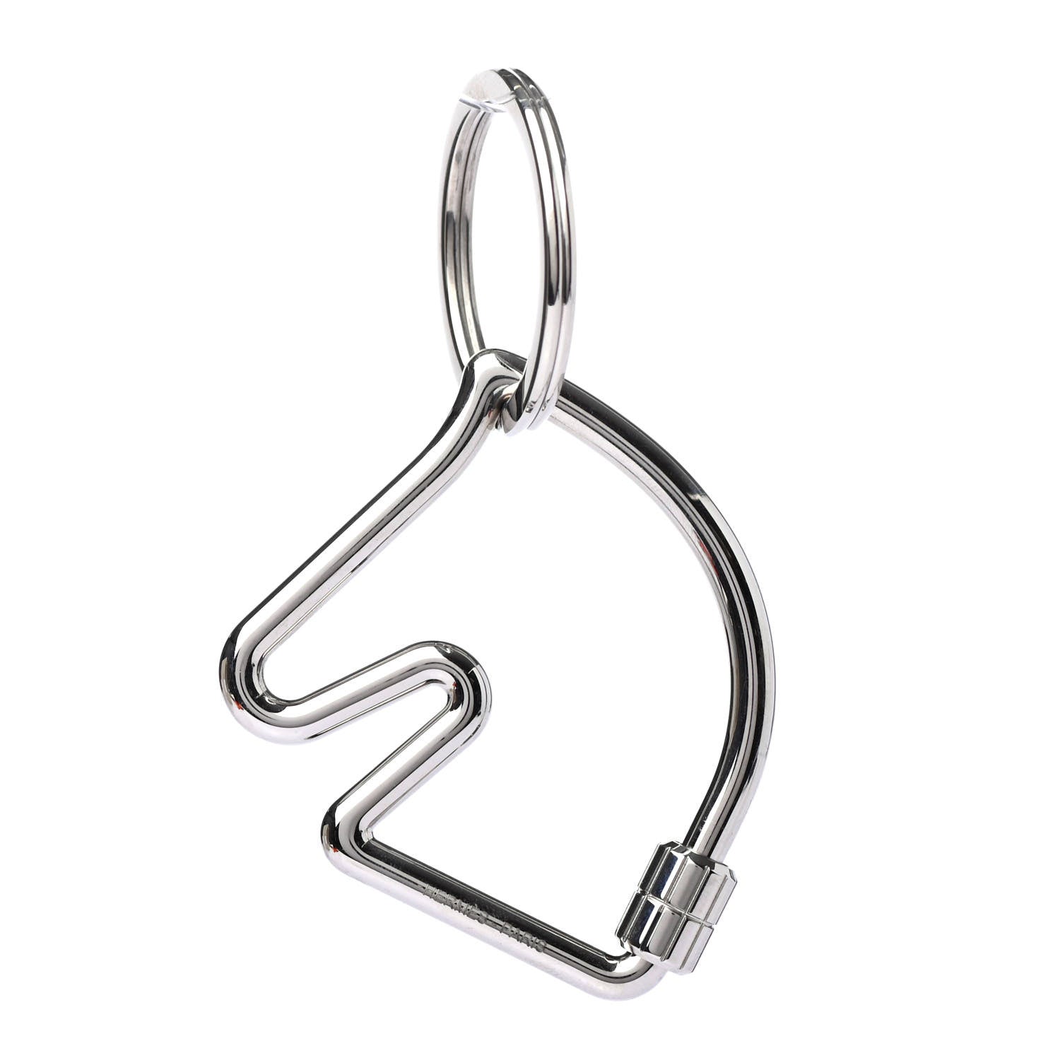 Hermes Palladium Cheval Key Ring 1 of 4