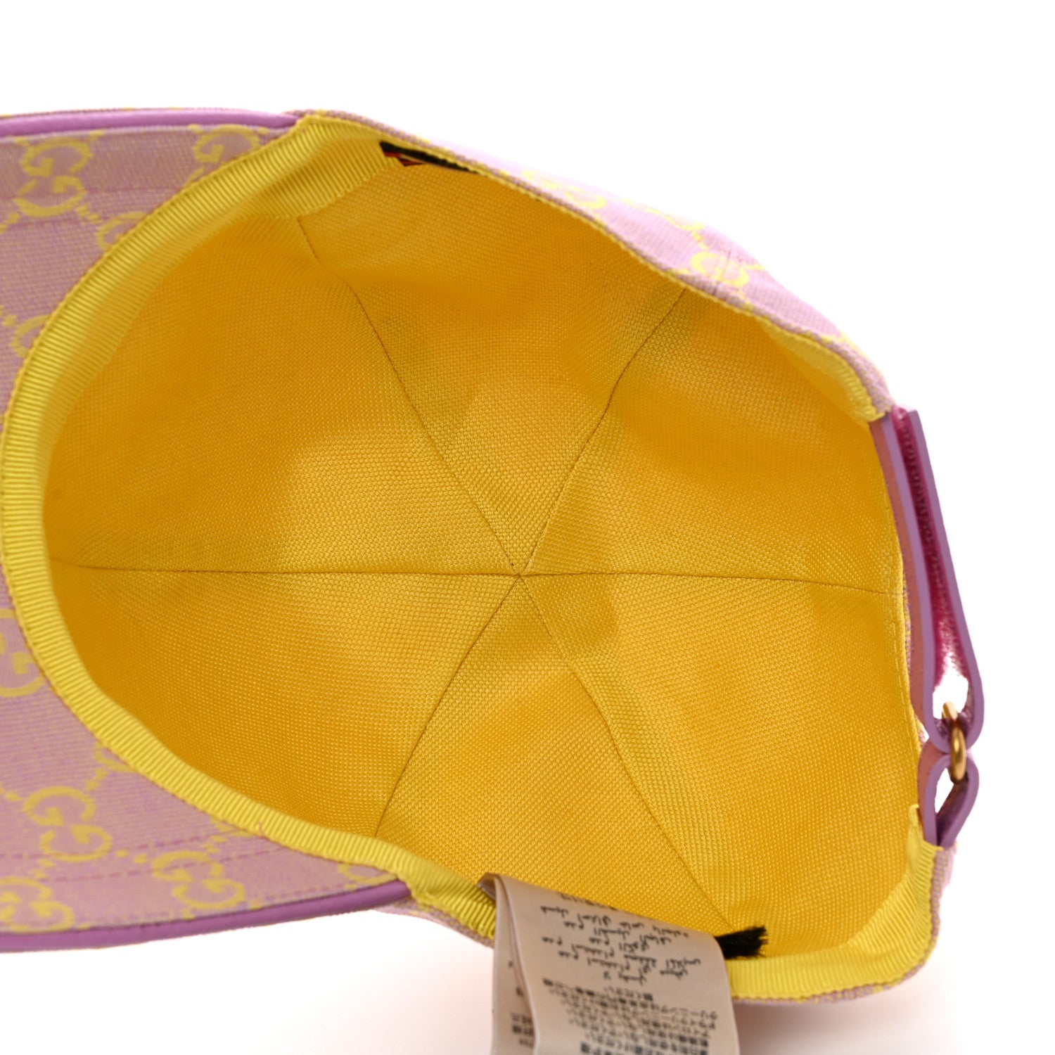 Gucci Monogram New GG Baseball Hat XS Lilac Yellow 7 of 10