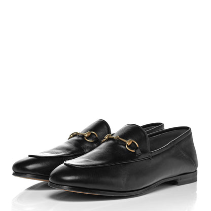 Gucci Lambskin Womens Brixton Horsebit Loafers 40 Black 2 of 6