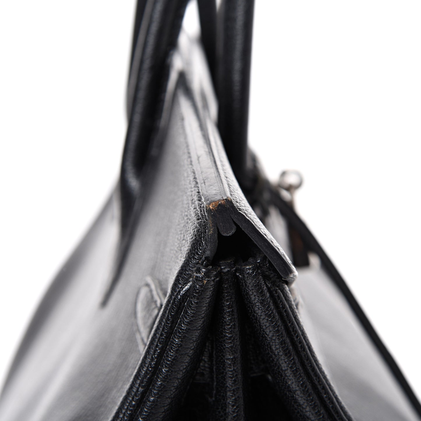 Chevre De Coromandel Birkin 40 Black